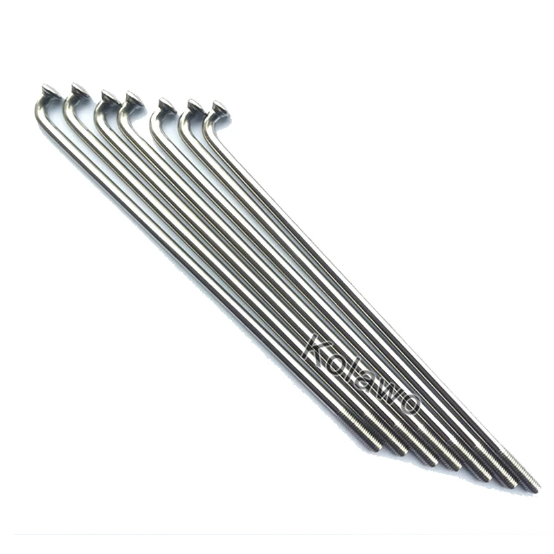9G Off-Road Motorcycle/Electric Bike Spokes Diameter 3.5mm J Bend Motor Bike 304 Stainless Steel Spoke Modified Accessories