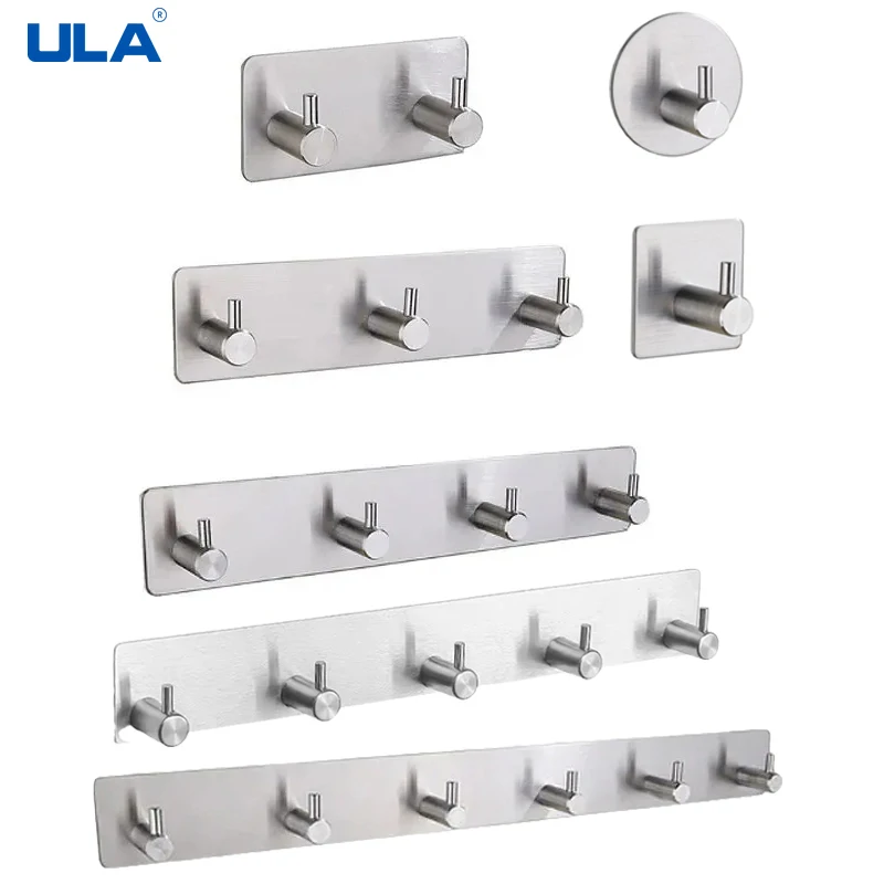 ULA 3M Adhesive Wall Hook for Door Towel Clothes,adhesive hook,clothes hook,towel hook
