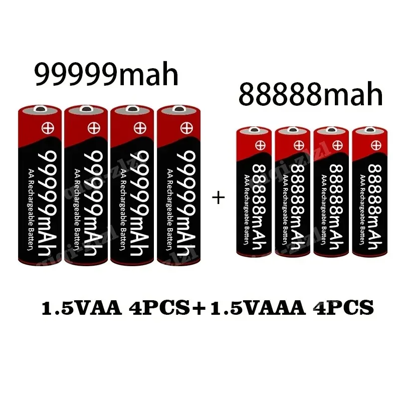 Новинка, щелочная аккумуляторная батарея 1,5 в AA большой емкости 99999 мАч + 1,5 в AA88888 мАч 1,5 В для часов, игрушек, камеры, аккумуляторная батарея (art.: 3920c68072178) - 3920c68072178