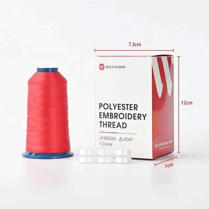 New brothread 60 Brother Colori filo di ricamo macchina 500m con scatola di plastica trasparente di stoccaggio per macchina da cucire da ricamo