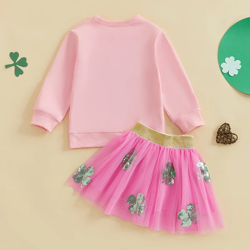 Baby Girl St. Patrick’s Day Sweatshirt & Tutu Set 3