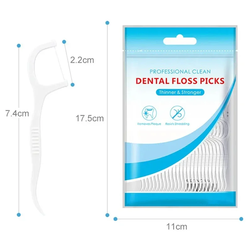 Toothpick Set Interdental Brushes Dental Floss Sticks 150pcs Tooth Cleaning Tools