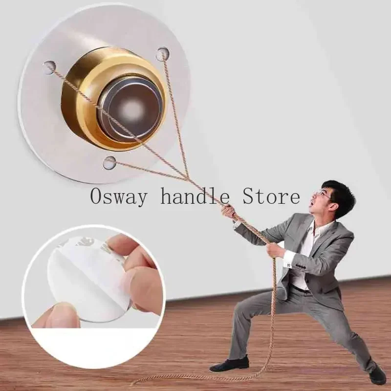 Stainless Steel Door Stopper Sticker Catch Floor Stop for Door Wind-Proof Wall Mounted Floor Mounted Holder anti-collision