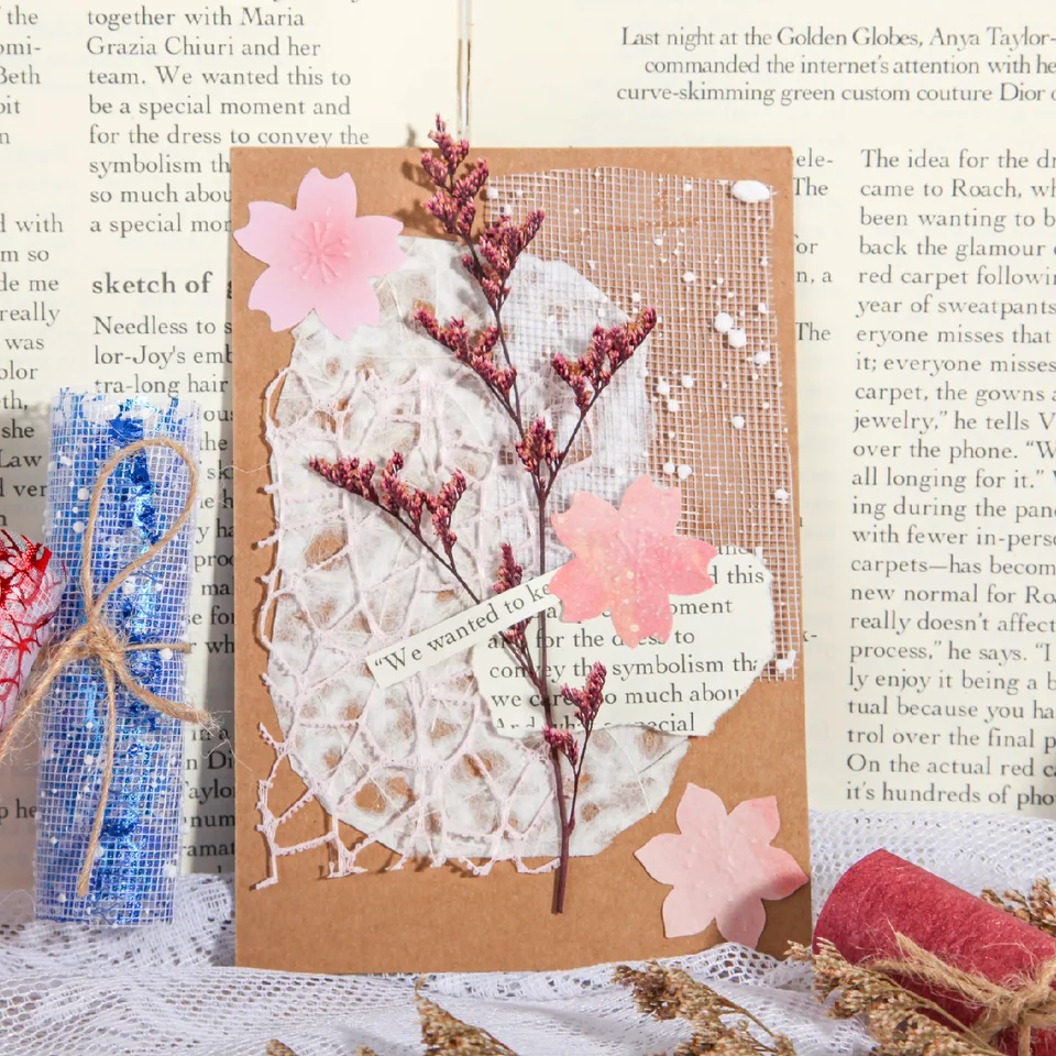 ヴィンテージメッシュ中空紙,クリエイティブな日曜大工のジャンク