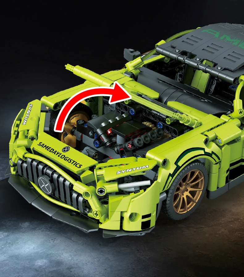 PlaneteJouets.com Amg Gt Verte compatible avec briques LEGO Technic