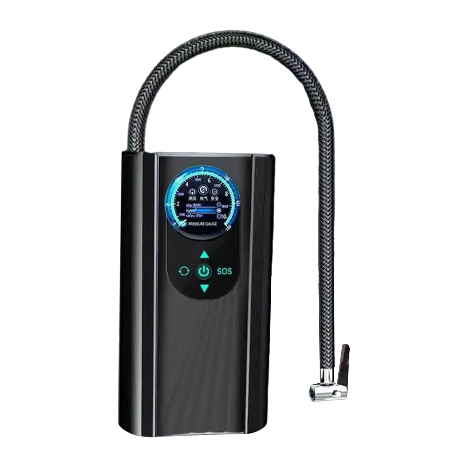 Portable Air Compressor Auto Accessories with Pressure Gauge Fast Mini Bike Pump