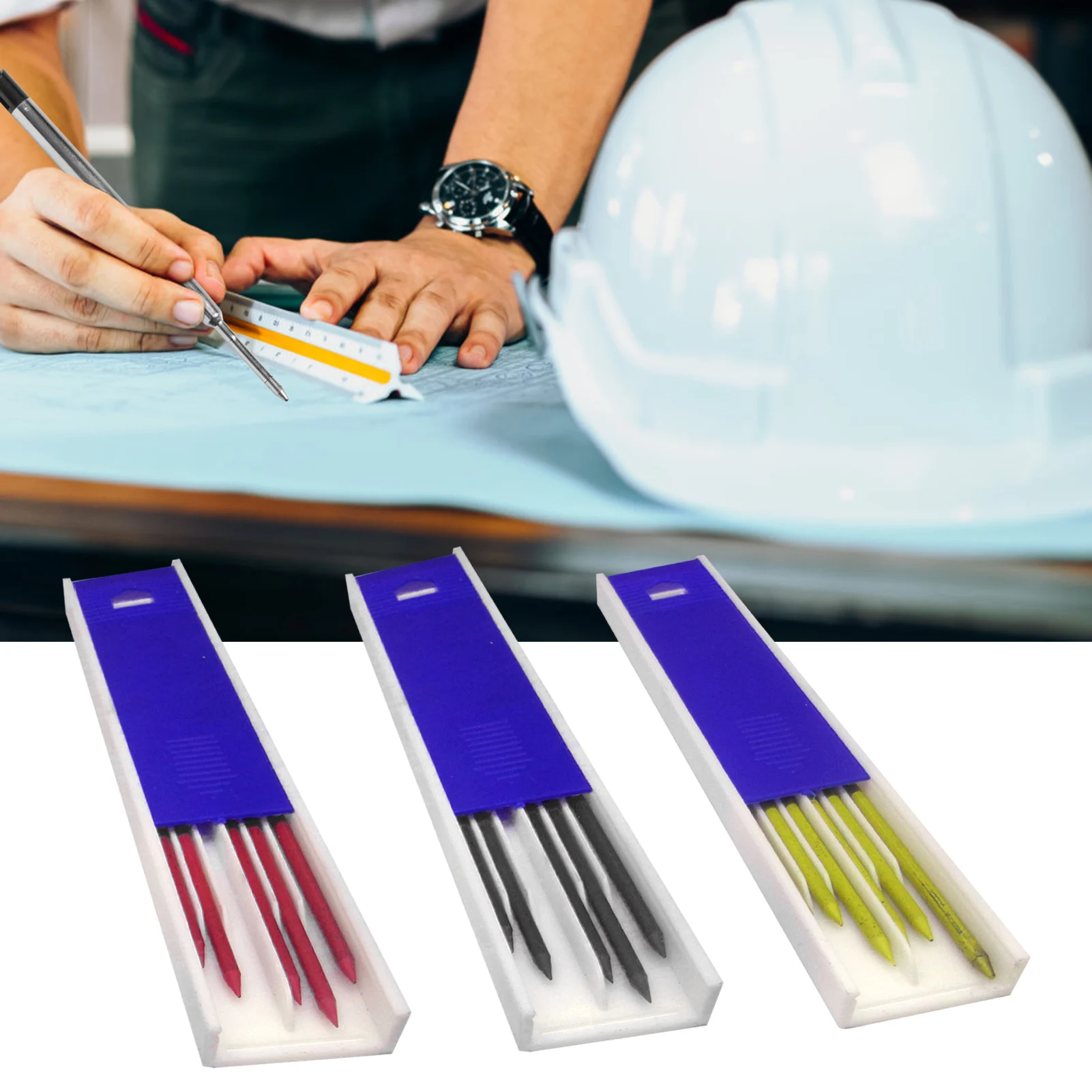 Solid Carpenter Pencil Refill 2.8 Mm Woodworking Pencil Refills Deep Hole Mechanical Marker Marking Woodworking Tools