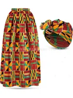 Robes africaines femmes jupe à franges Kente 2
