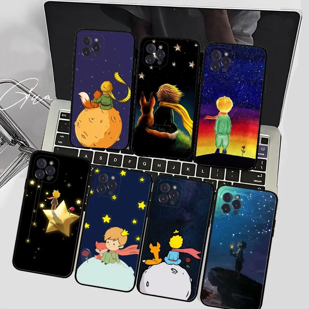 

The Little Prince Starry Sky Phone Case For iPhone 14 11 12 13 Mini Pro XS Max Cover 6 7 8 Plus X XR SE 2020 Funda Shell