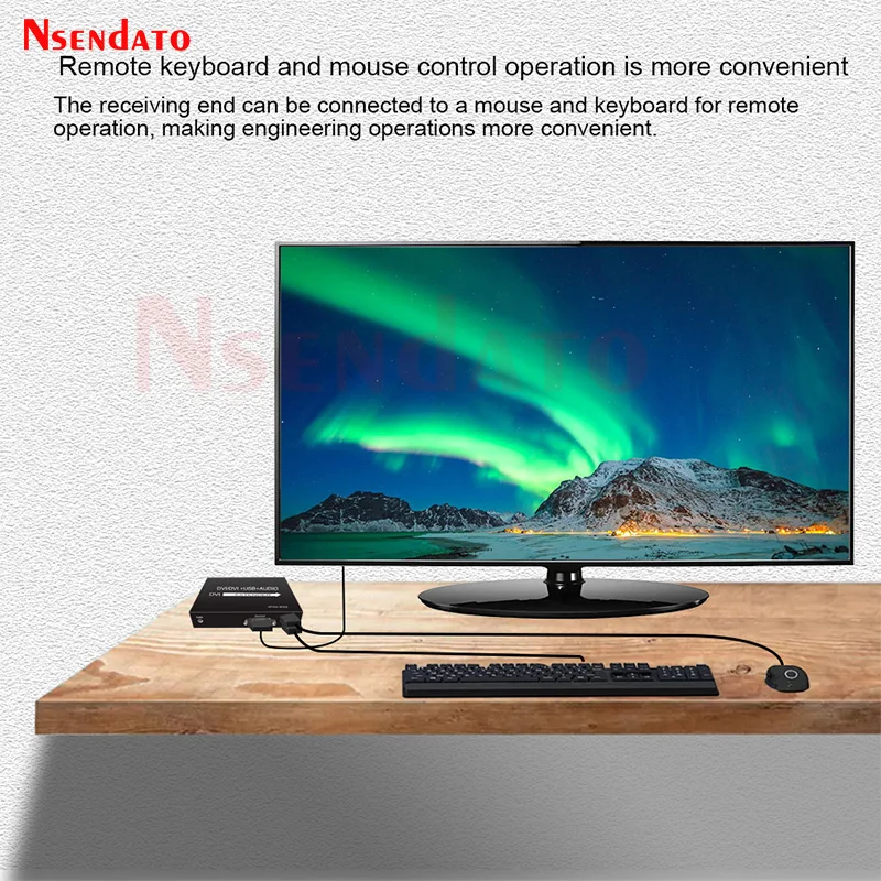 20km DVI Optical USB KVM Extender Over Fiber Optic By SC DVI To USB KVM Optical Monitor Extender Support Keyboard Mouse TV PC