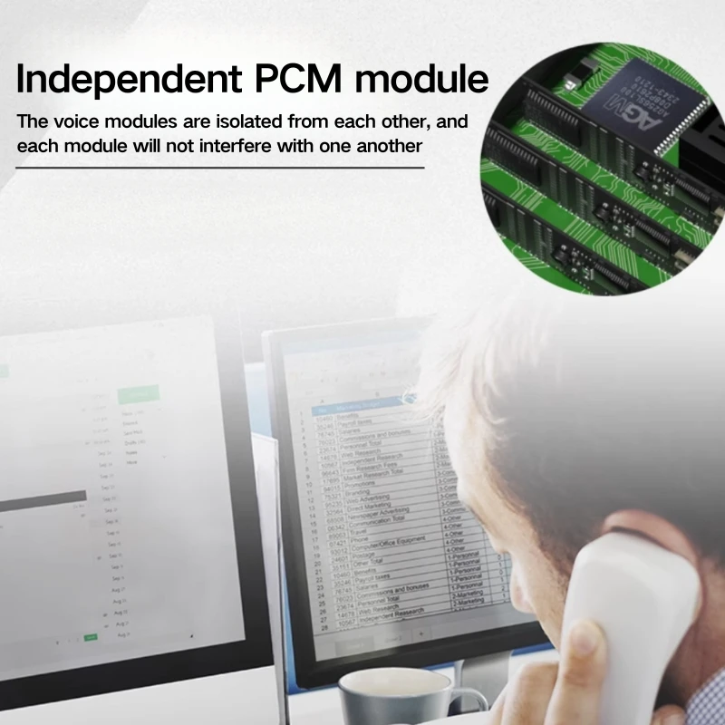 PINWEI 48-64-128Ch RJ11 Telephone PCM Voice to Fiber Optic Media Converter with 10/100M RJ45 Port