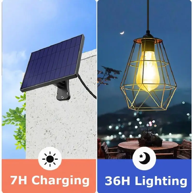 Striscia Luminosa Solare Per Esterno Con Clip – LED Con 4 Modalità, Telecomando E Pannello A Clip, IP65 Impermeabile Per Giardino E Ombrellone