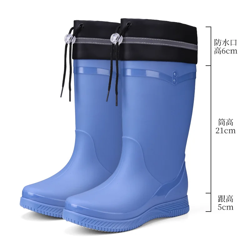 Lady Rain Boots Fashion Non-slip Soft Comfort Waterproof Rain Boots Women Outdoor Hiking School Rainy Days On Foot Camping
