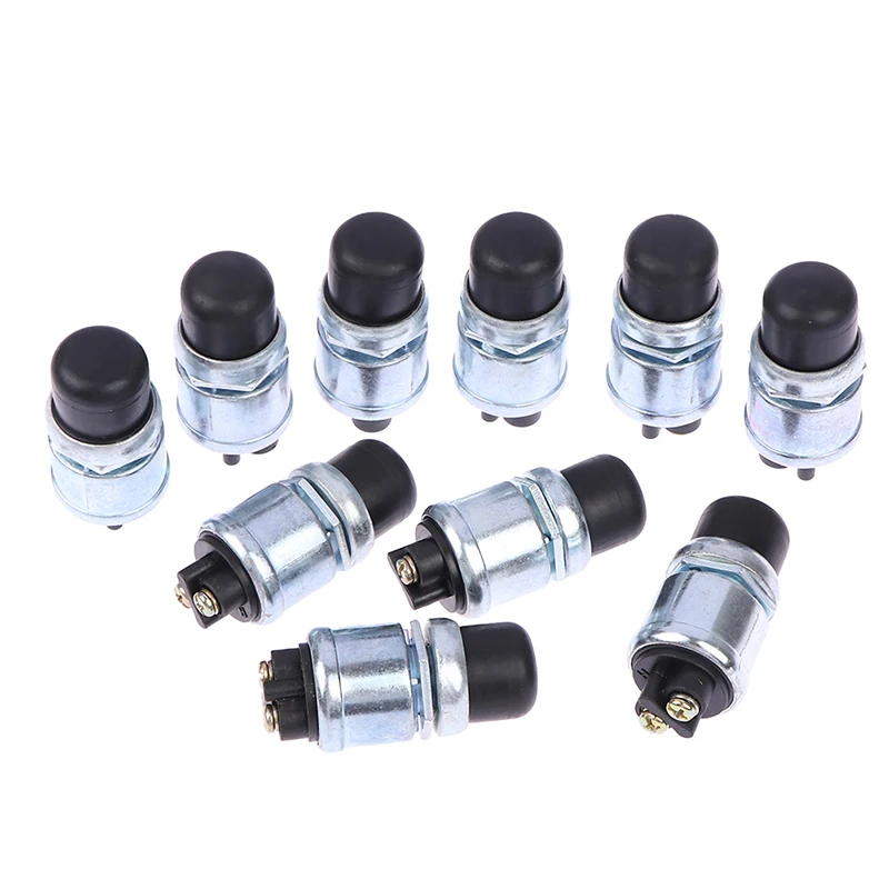 점화 스타터 스위치, 트럭 엔진 시동 방수 푸시 보트 스타터 경적 교체 단추 자동차 스위치, 60A DC 12V 24V, 1PC
