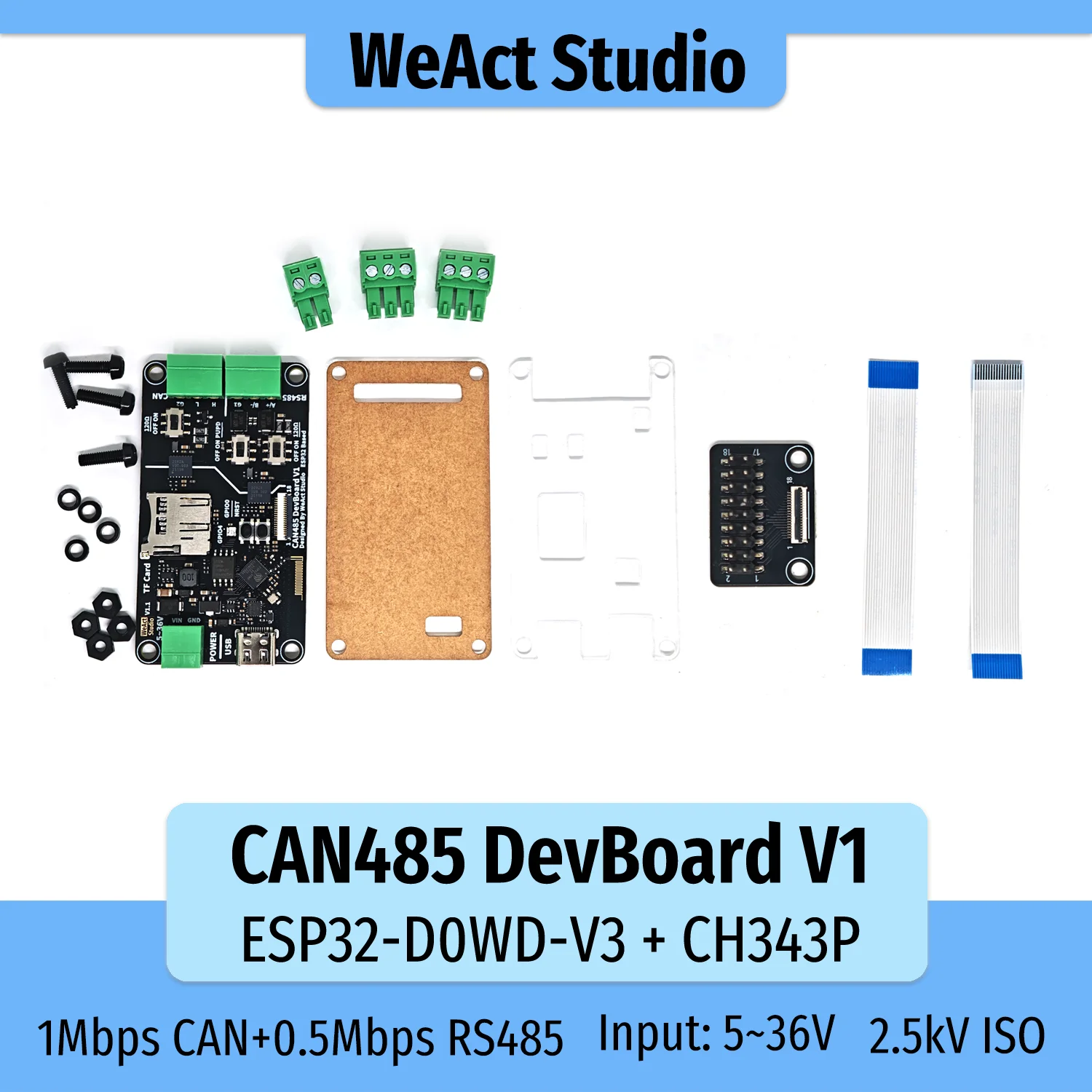 ตัวเลือกสินค้า บอร์ดพัฒนา CAN RS485 ทนทาน 2.5kV สำหรับ ESP32