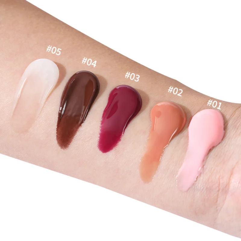 5 Colors Moisturizing Lip Mask Moisturizing Colored Lipstick Glass Dudu Colored LipGel Lip Balm Lipstick Color Mouth Care Makeup lip balm lip makeup