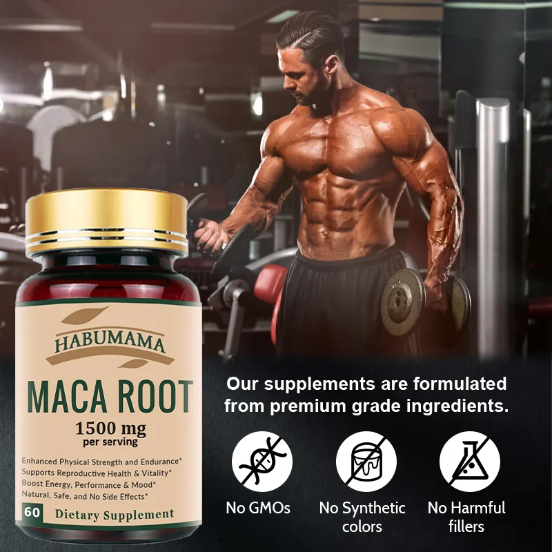 Natural Maca Root Supplements Men's Energizer Stamina Booster