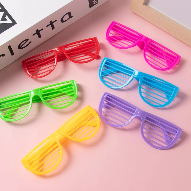 Shutter Glasses Plastic Novelty Glasses Novelty Glasses 80s