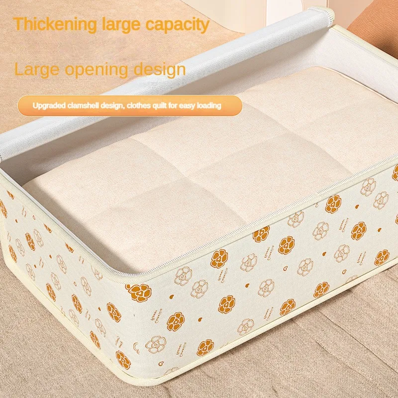 Storage Organizer Clothes Quilt Organizer Dorm Room Essentials Large Capacity Waterproof Moisture Resistant Closet Woven Bag 3