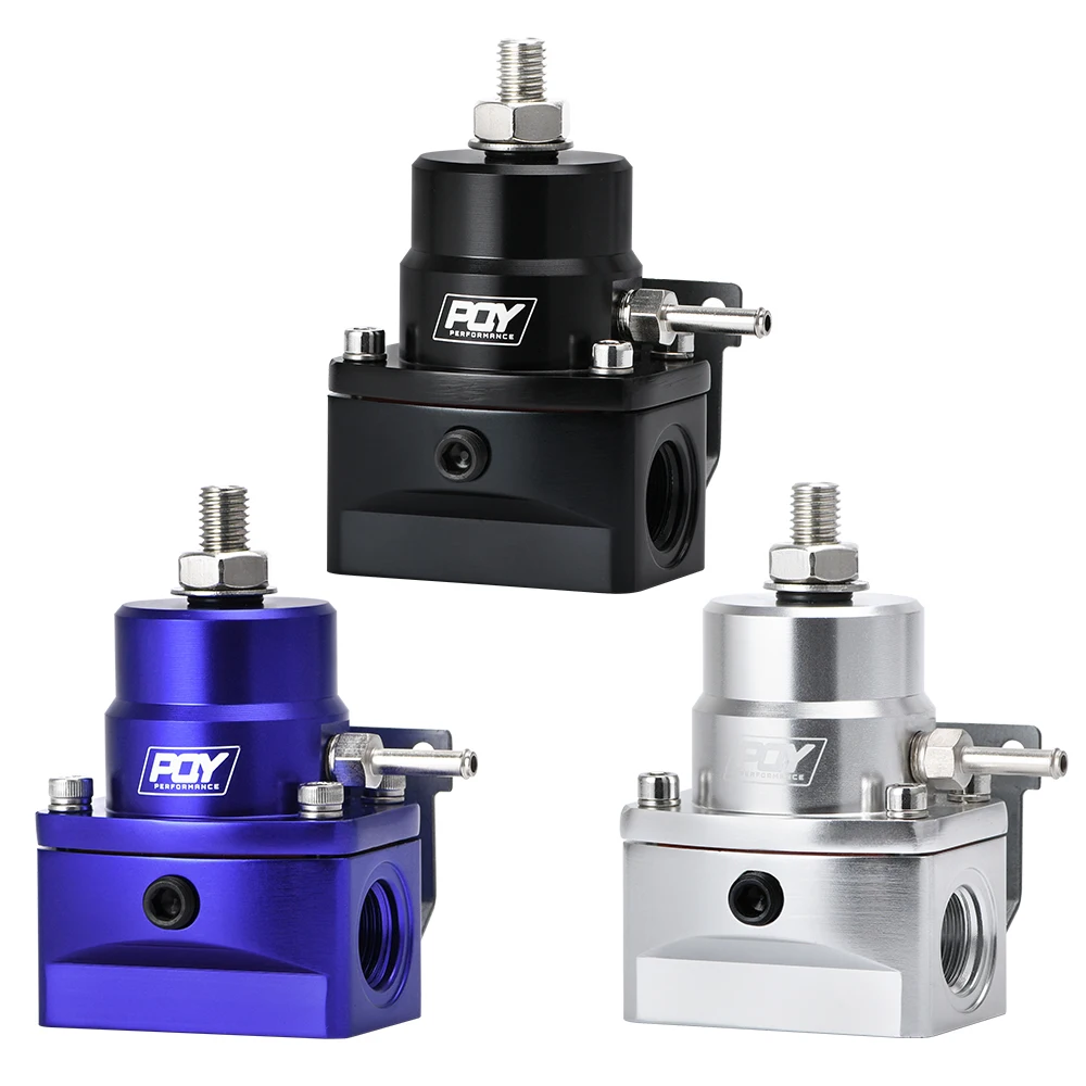Fuel pressure regulator AN8 high pressure fuel regulator w/ boost-8AN 8/8/6 EFI Fuel Pressure Regulator with gauge LZ7855