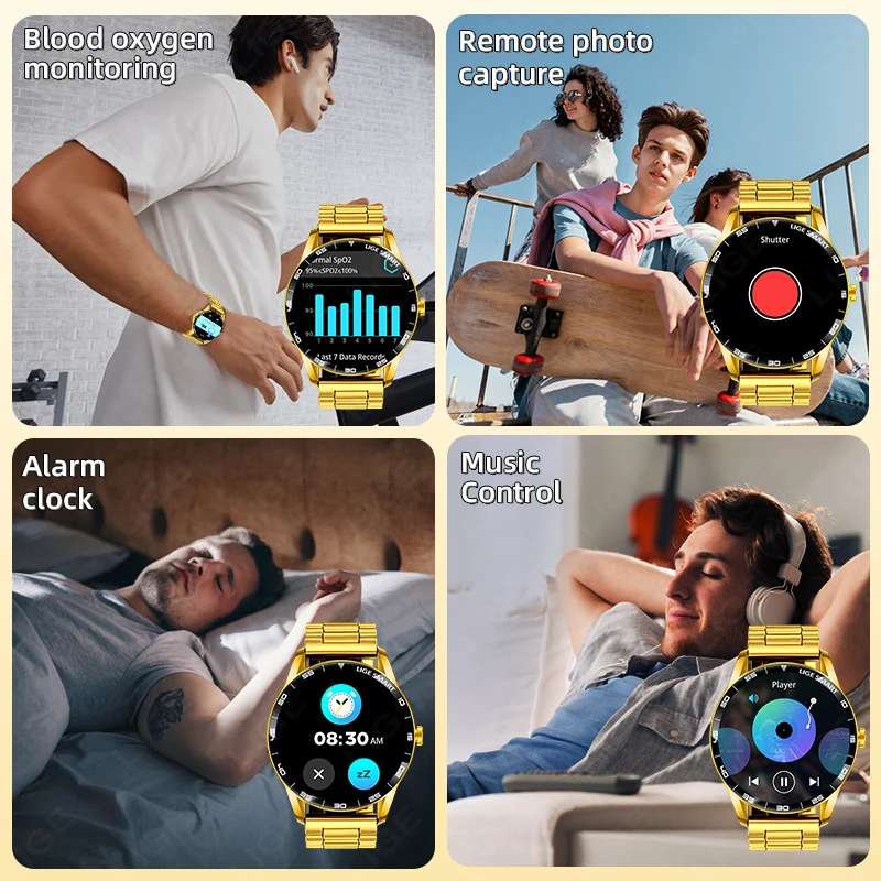 LIGE 2025 New Smartwatch Men 1.38" HD Bluetooth Call Heart Rate Monitor Waterproof Sport Smart Watch Women For Android iOS Phone