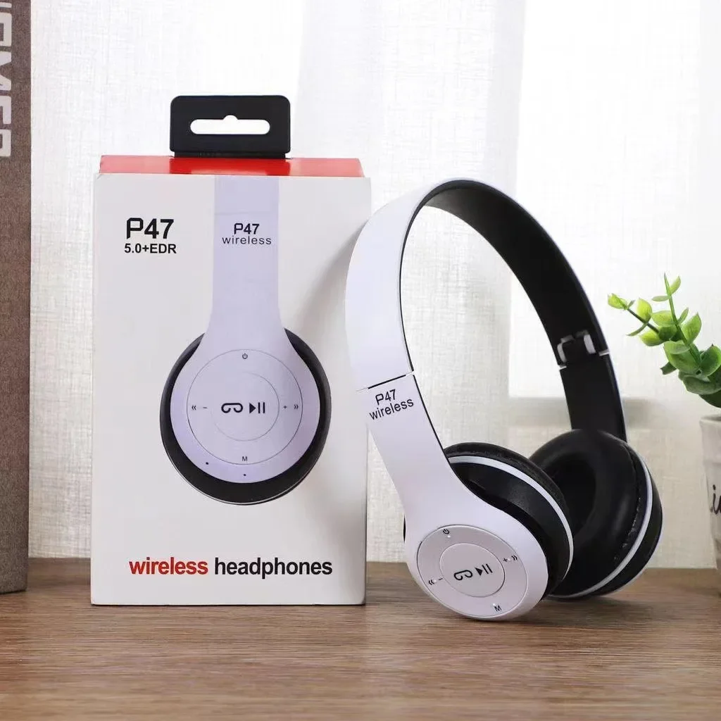블루투스 5.0 무선 헤드폰 접이식 HIFI 스테레오 베이스 이어폰, 아이 소녀..