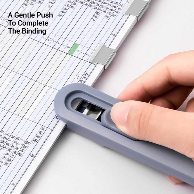 NUSIGN 푸시 바인더: 엉망이 없고 친환경적인 책상을 위한 재사용 가능한 스테이플러 - 3가지 트렌디한 옵션
