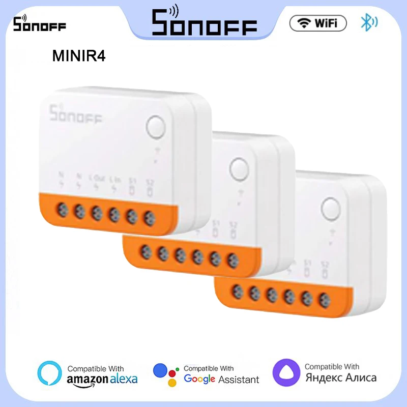 

Смарт-переключатель Sonoff MINIR4 Mini Extreme с Wi-Fi, 10 шт.