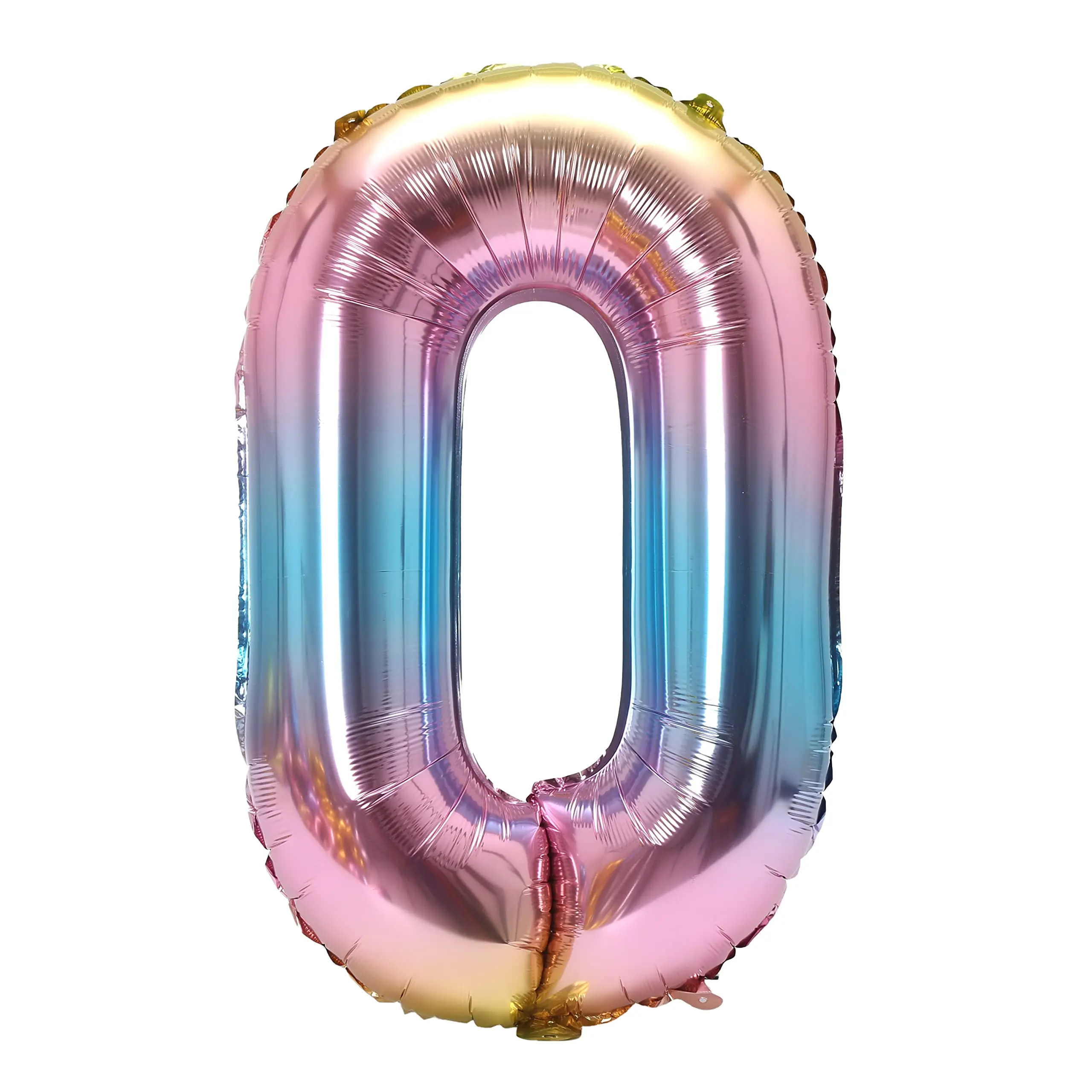 Rainbow Gradient Number Foil Balloon for Celebrations – 32-Inch