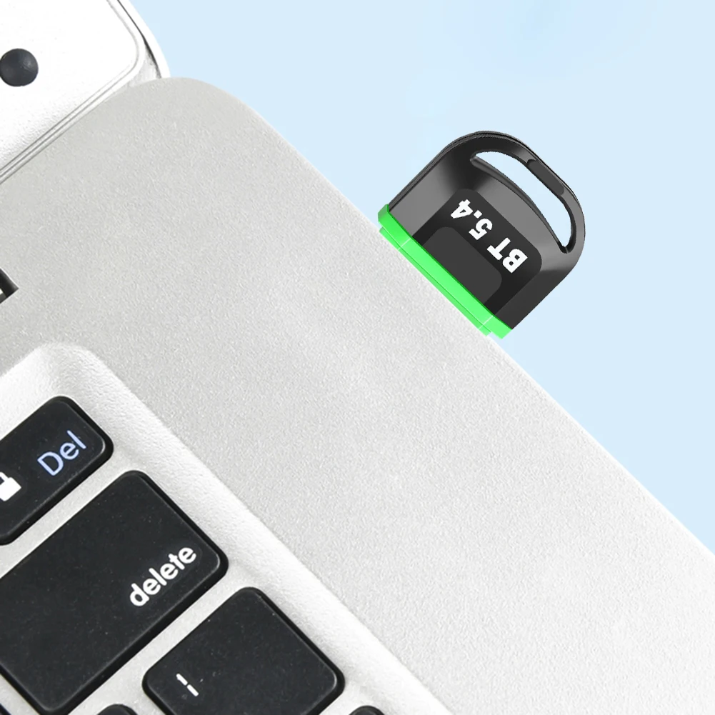 USB BT 5.4 동글 어댑터, PC 스피커 무선 마우스 키보드용 USB 송신기, BT 5.4 동글 리시버 지지대, Win11/10/8.1