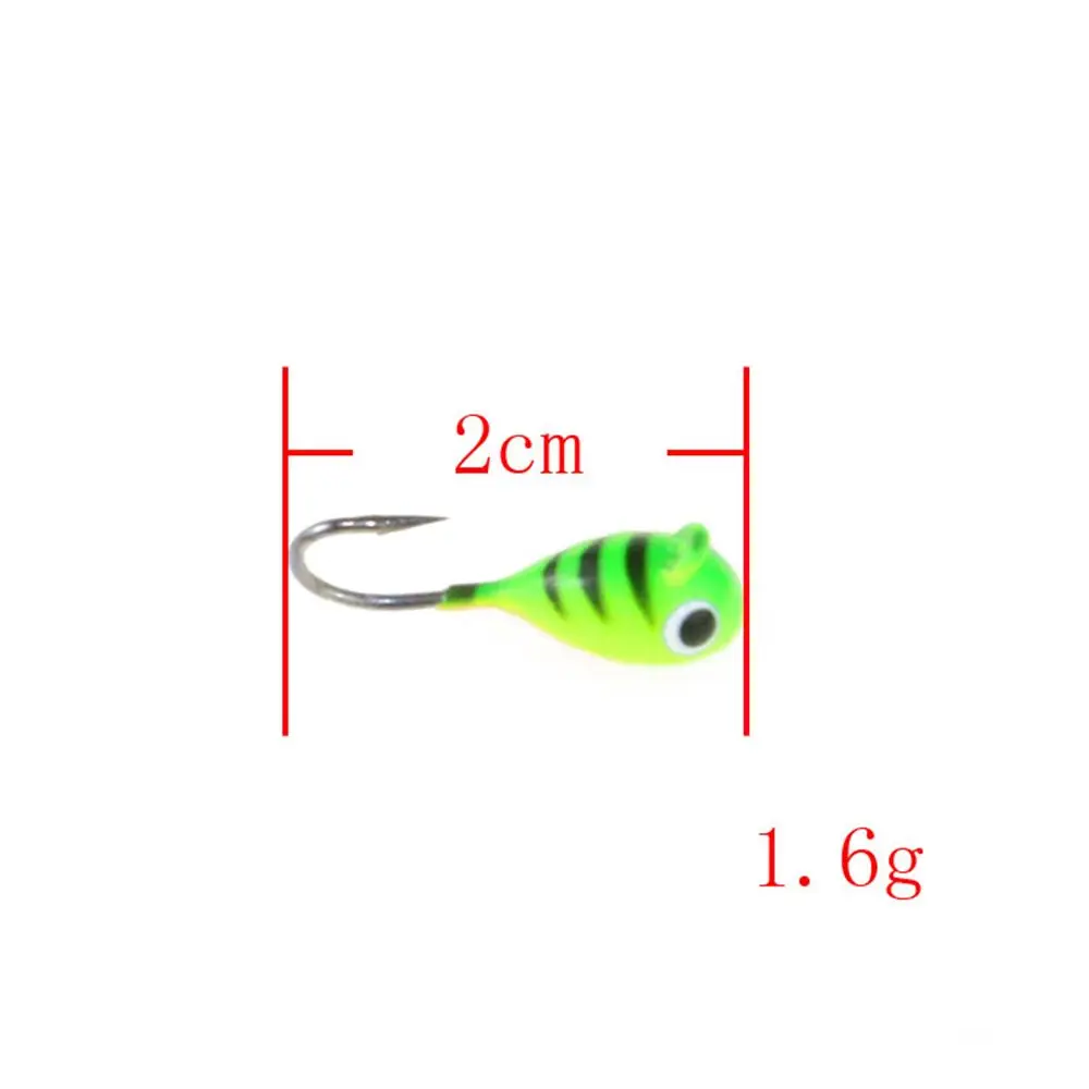 Fishing Lure Whale Shaped Mini Metal Lead Head Hook 6 Pieces