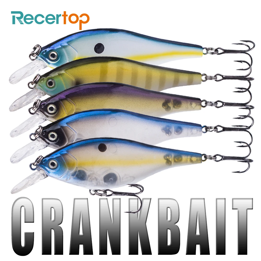 

1 шт. 80 мм поплавок Recertop 10 г/Раковина 12 г приманки для рыбной ловли, искусственная снасть, приманка, кренкбейт, Воблер для ловли окуня