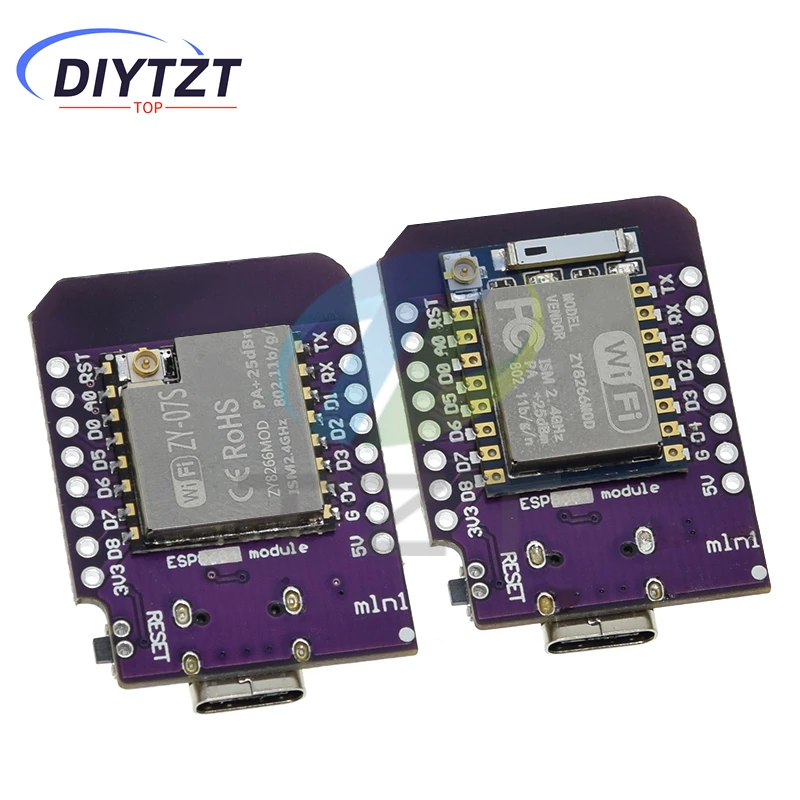 D1 미니 TYPE-C ESP8266 ESP-07/07S CH340G USB D1 미니 WIFI 개발 보드 D1 미니 NodeMCU Lua IOT 보드 3.3V 핀 포함