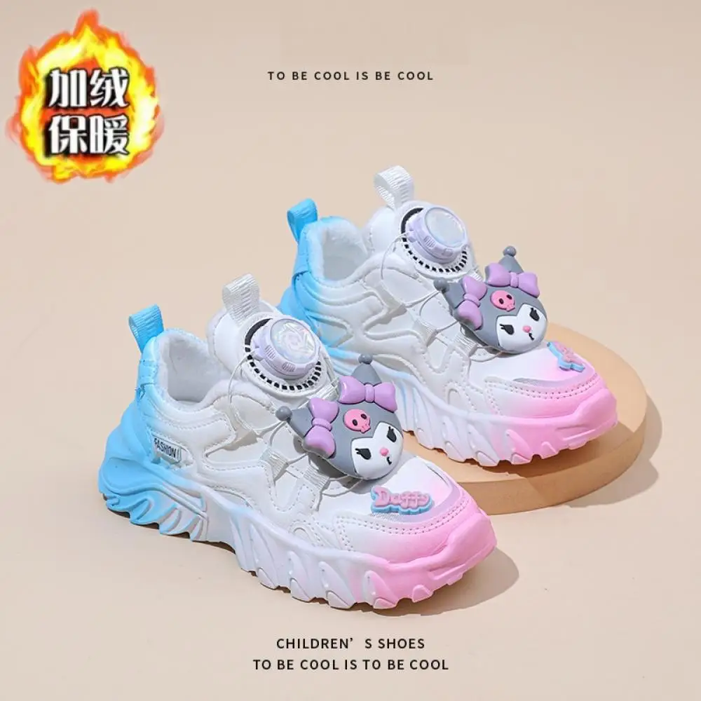 Kuromi Cinnamoroll Girls Sneakers Sanrio Kawaii Anime Cartoon Casual Shoes Autumn Winternew Soft Bottom Sports Children's Shoes 5