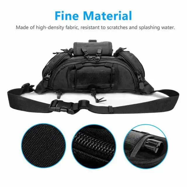 Men's Waist Bag Casual Large Bags Travel Outdoor Camping Utility Tactical Waist Fanny Packs Large Belt Pouch Crossbody Bags 3