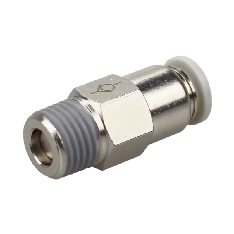 4mm 6mm 8mm 10mm M5 1/8" 1/4" 3/8" 1/2" BSP Brass Pneumatic Check Valve One Way Non-return Valve One Touch Qucik Pipe Fitting