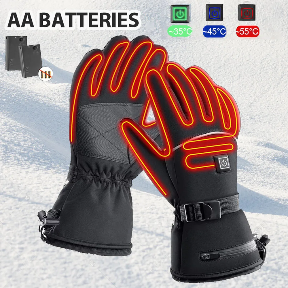 Guantes Calefactados Recargables - 7.4V 3000mAh, Pantalla Táctil, Para Esquí Y Caza Guantes Pantalla Táctil