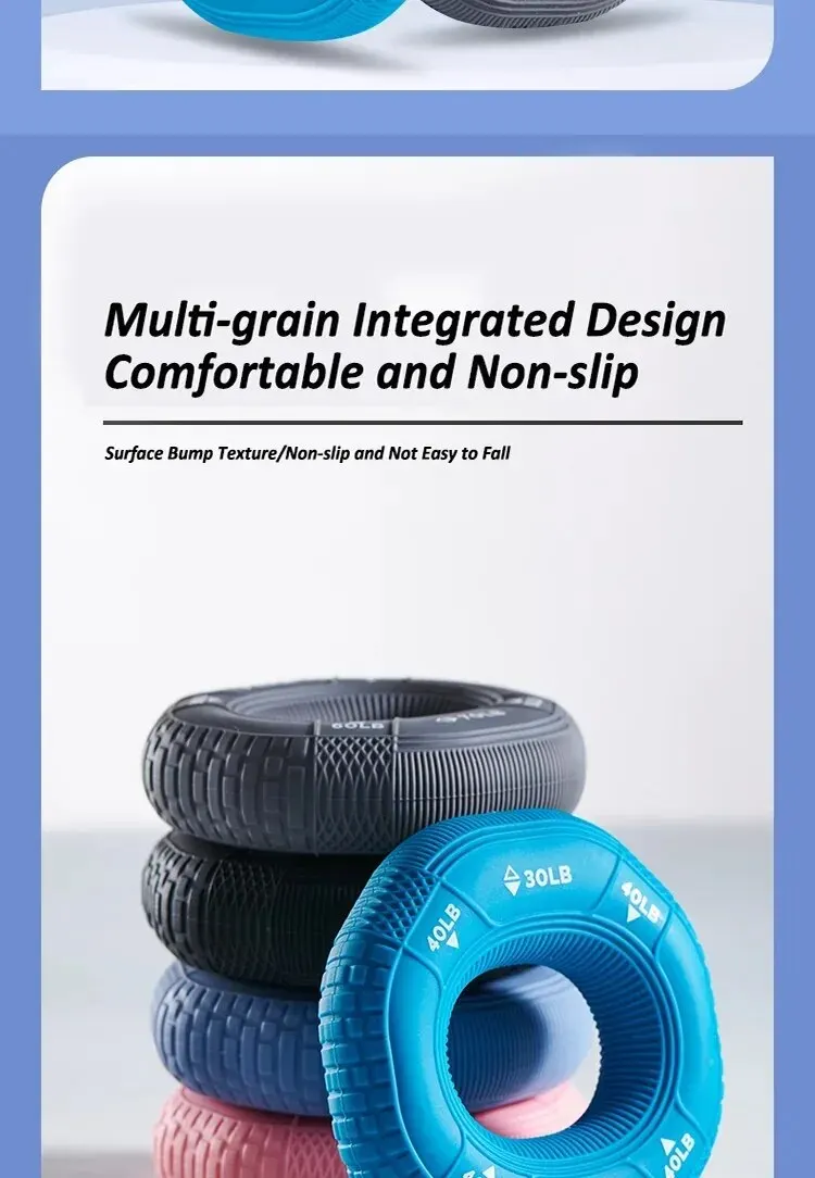 Description Picture 6 of itemSilicone Star Anise Grip Ring Grip Tire Texture Fitness Finger Wrist Relaxation Relaxation Training Equipment