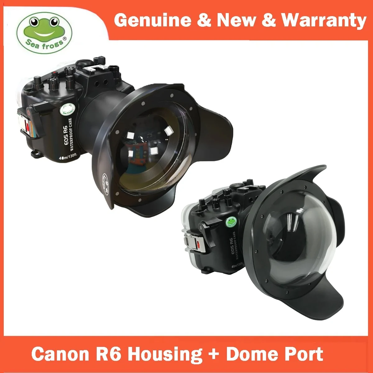 Seafrogs R6 [40M/130Ft] Custodia Per Fotocamera Subacquea Per Canon Eos R6 Con Porta Dome Wa005A