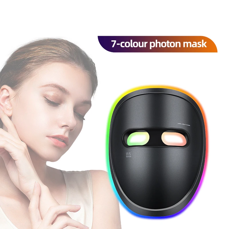 7 Color Photon Facial Led Mask Acne Treatment Red Light Therapy Anti Aging Face Neck Beauty Facial Mask Skin Care