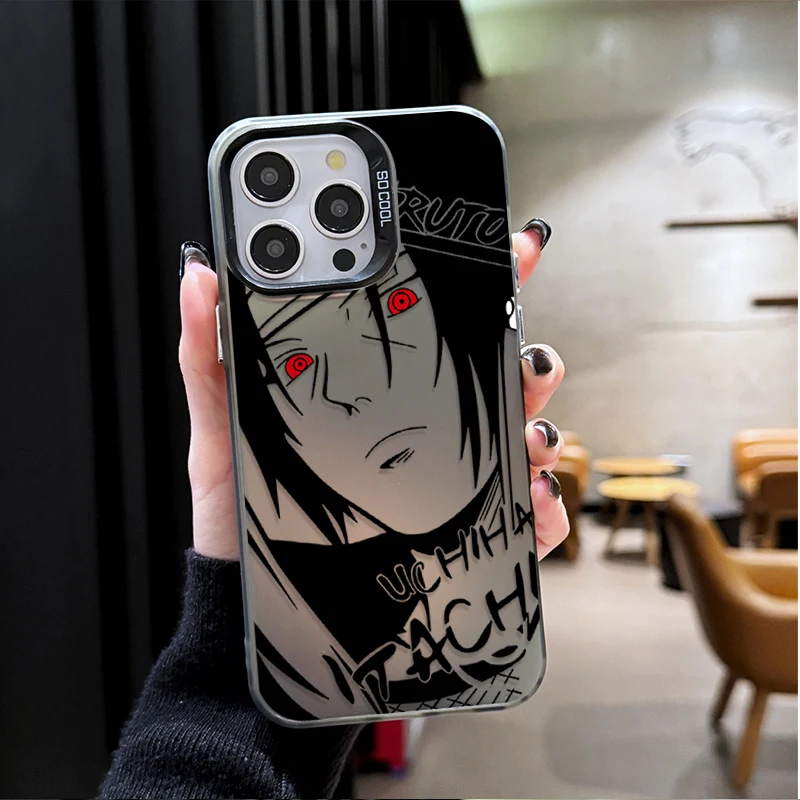 Naruto Sasuke Matte Hard Phone Case – Anime-Inspired Design
