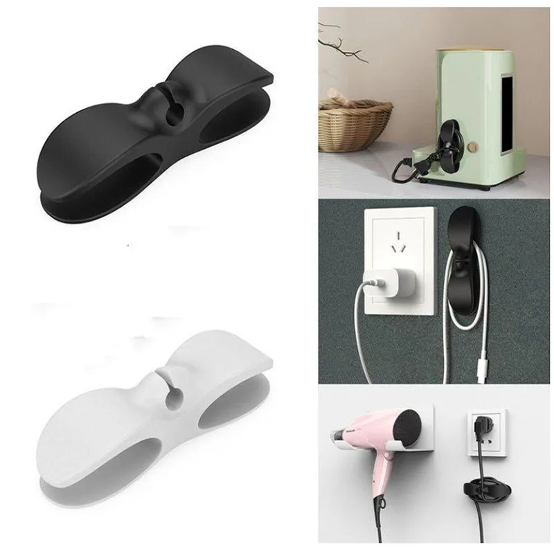 

Cord Wrapper Kitchen Storage Wire Organizer Clip Holder Self-adhesive Coffee Machine Kitchen Appliances Wire Winder Fixed