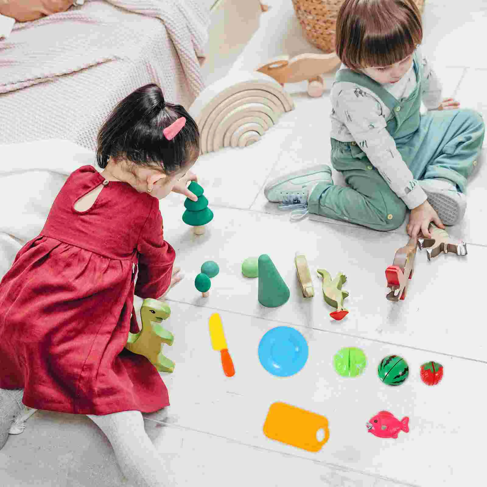 

Childrens Toys Chichele Cutting for Toddlers Pizza Playing House Prop Educational Playthings Cognitive Kitchen Playset
