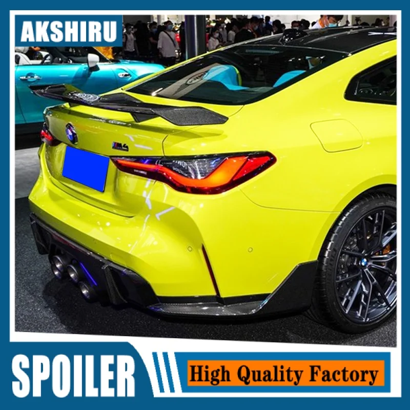 Kohlefaser Heckspoiler Für BMW 4er G22 G82 M4 - Tuning Spoiler Für 430i M440i Coupe 2021-2023