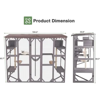 Catio Outdoor Cat Enclosure, 104 2