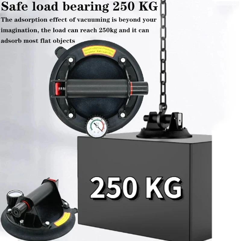Vacuum Suction Cup 250 Kg Carrying Capacity 8 Inch Heavy Duty Lifter For Granite Tile Glass Manual Lifting vacuum suction cup
