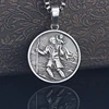 Catholic Medal Blessing From The Holy Father St. Christopher Sterling 925 Silver Pendant 2