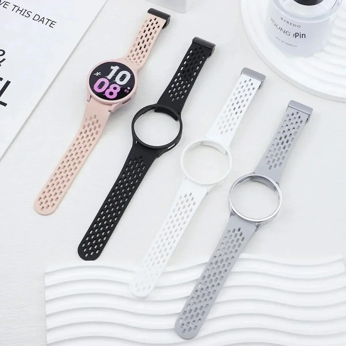 Enhanced PC Case & Silicone Strap with Magnetic Bracelet