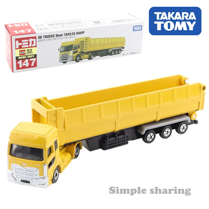 

Takara Tomy длинный тип Tomica No.147 UD грузовики Quon прицеп самосвал