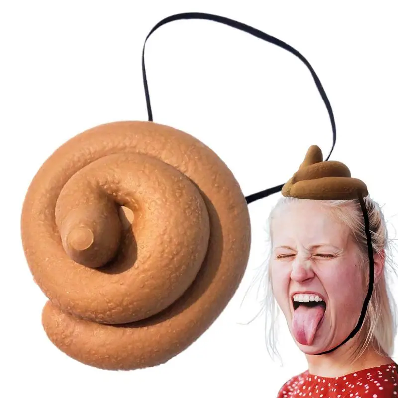 

Funny Joke Tricky Toys Realistic Shit Fake Turd Hat Prank Toys Turd Gag Gift